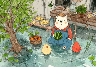 清新可爱的插图