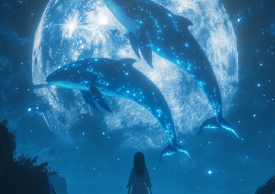繁星点点的天空