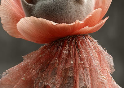 小猫和花朵