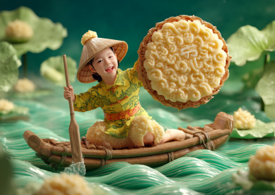 一个快乐的中国孩子