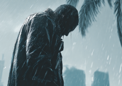 在暴风雨中袒露自己的行为