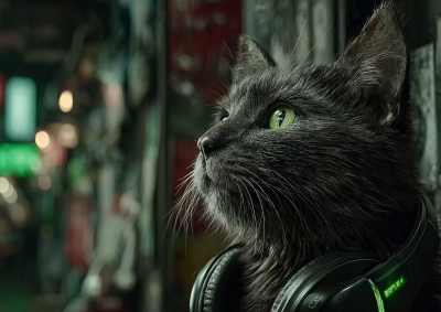 可爱的黑猫