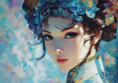 梵高风格的油画